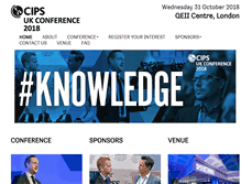 Tablet Screenshot of cipsannualconference.com